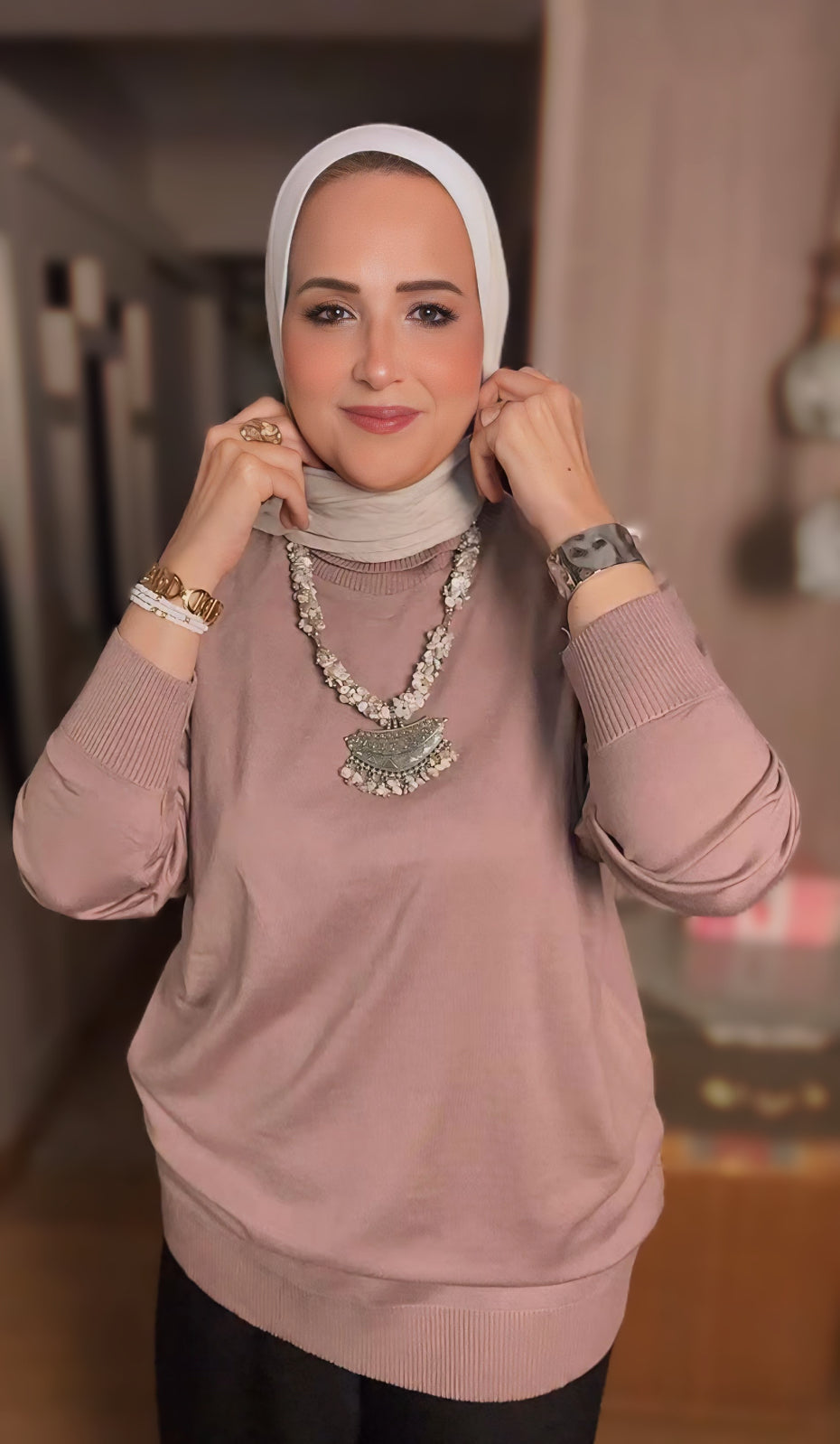 Half Neck Plain Blouse – Chic Modest Style