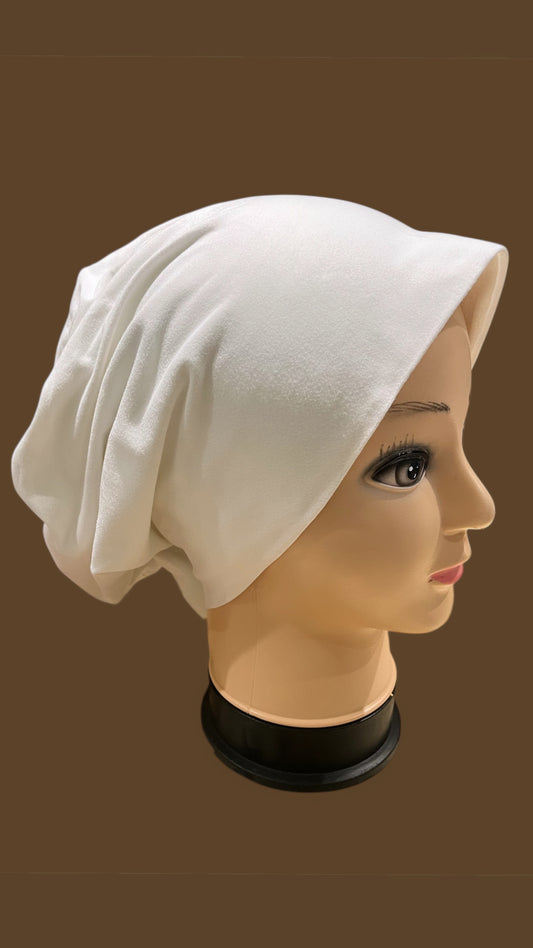 Soft Cotton Underscarf with Front Puff – No Insert Needed