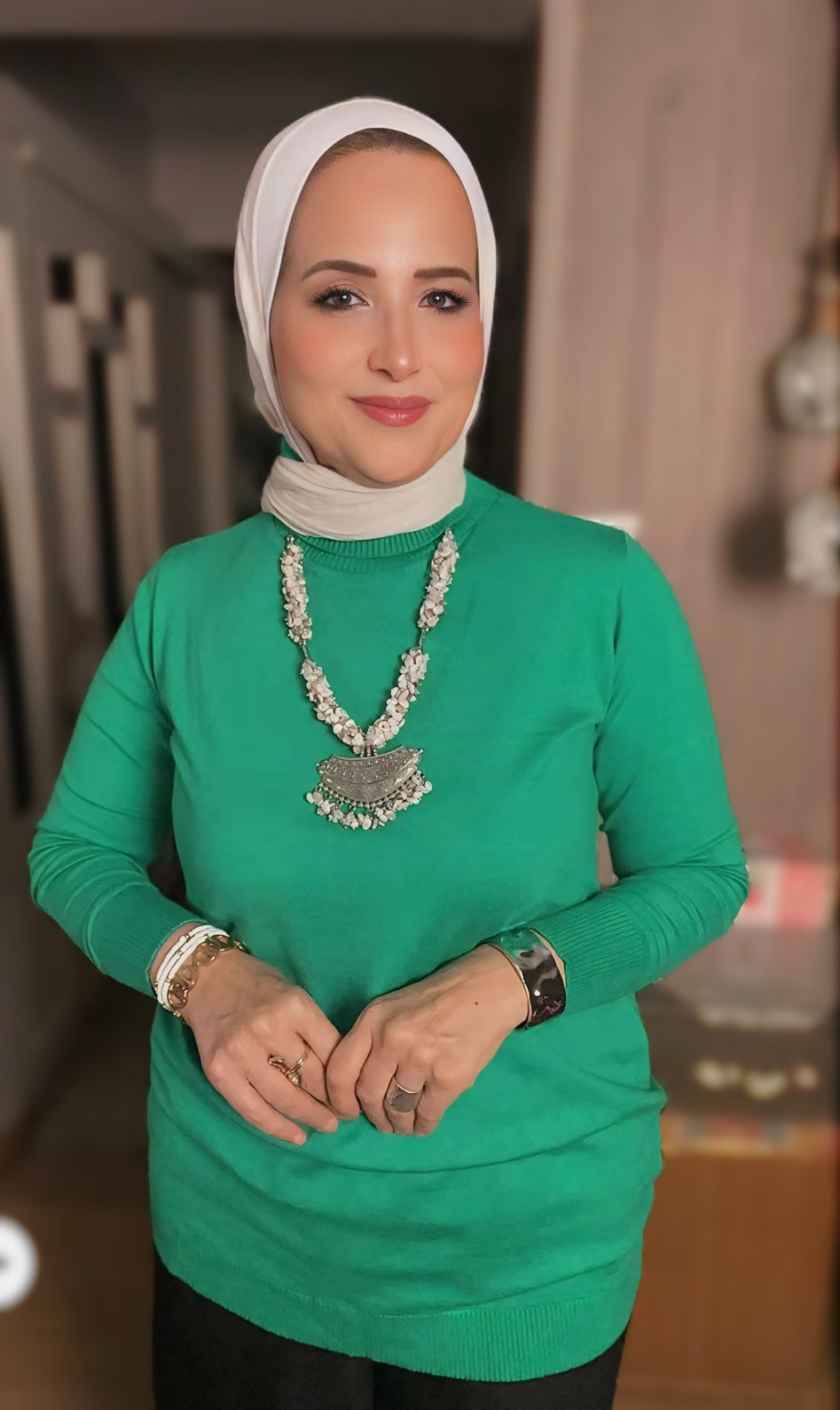 Half Neck Plain Blouse – Chic Modest Style