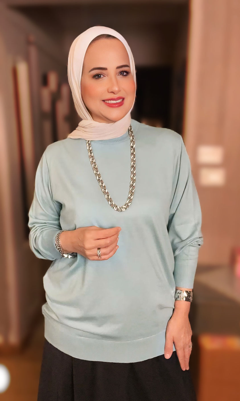 Half Neck Plain Blouse – Chic Modest Style