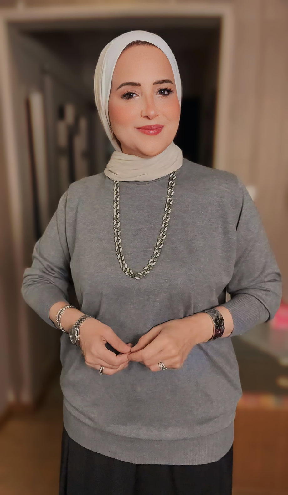 Half Neck Plain Blouse – Chic Modest Style