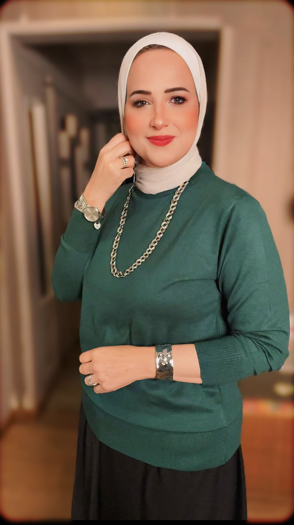 Half Neck Plain Blouse – Chic Modest Style