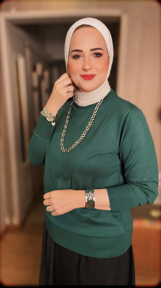 Half Neck Plain Blouse – Chic Modest Style