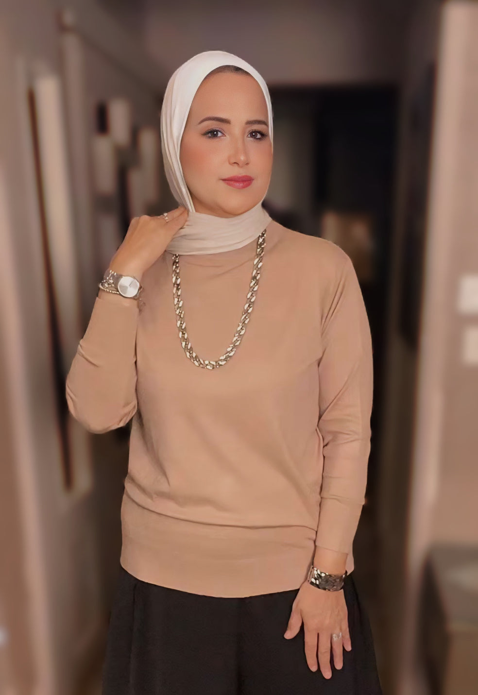 Half Neck Plain Blouse – Chic Modest Style