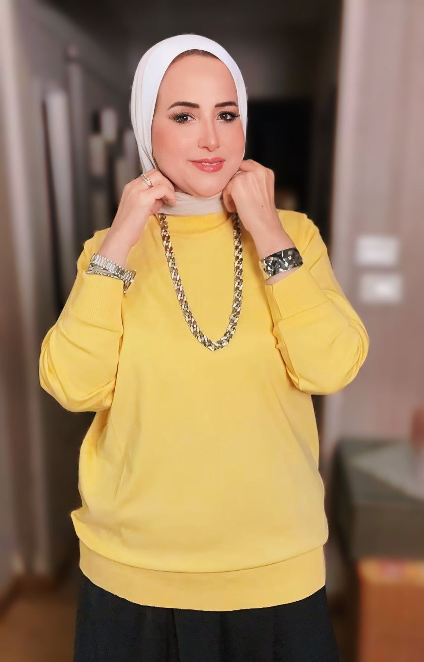 Half Neck Plain Blouse – Chic Modest Style