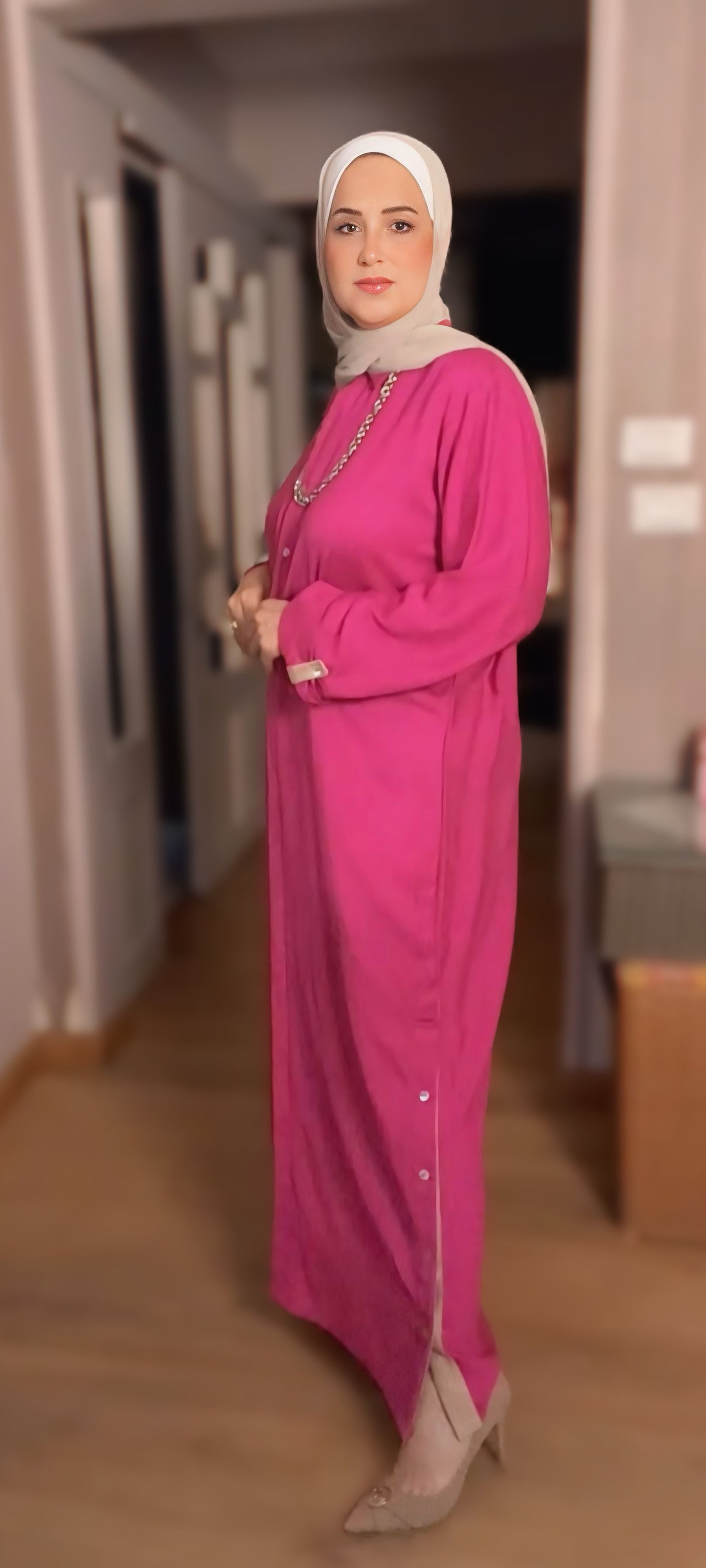 Elegant dress with Front Button