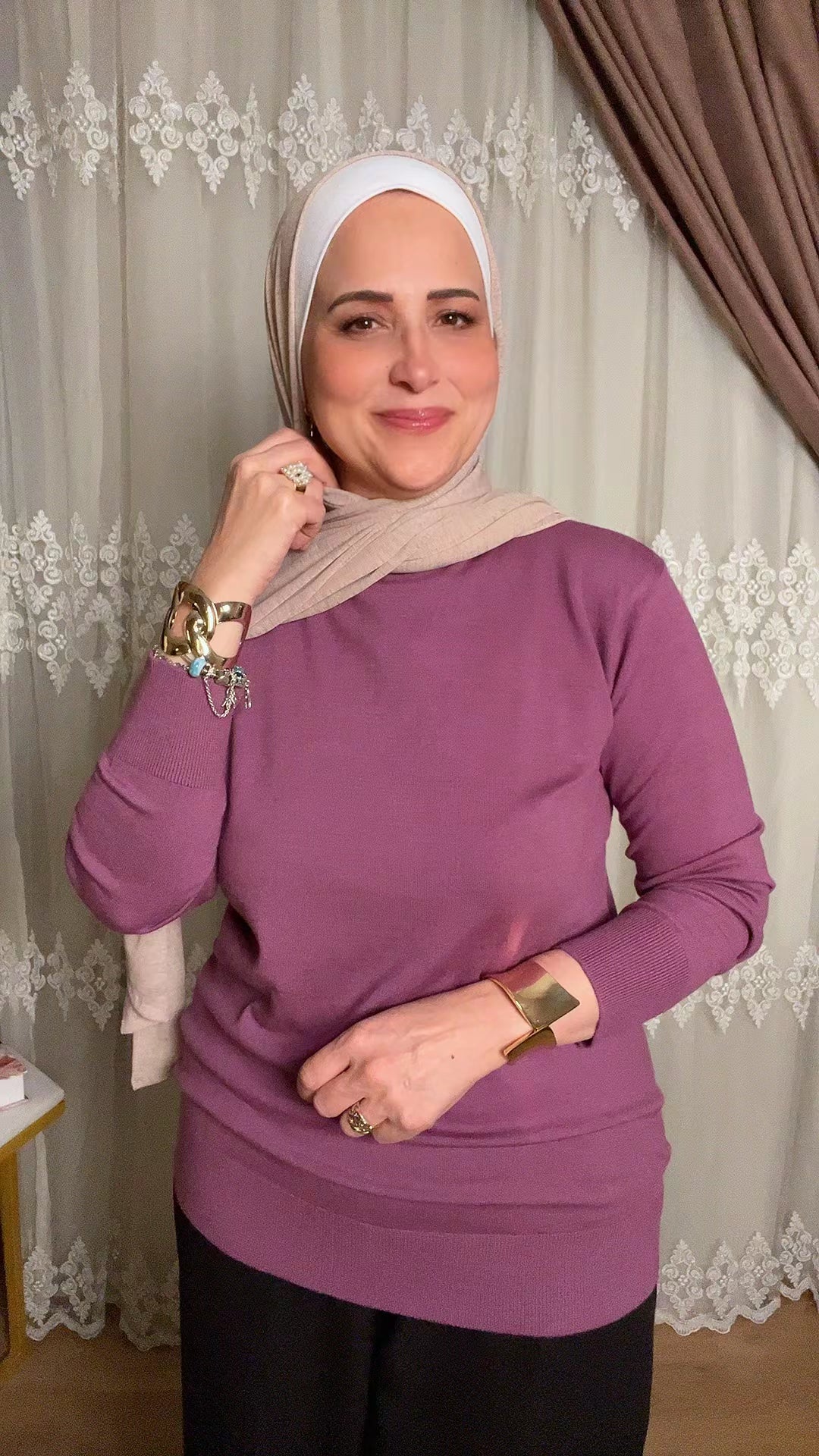 Half Neck Plain Blouse – Chic Modest Style