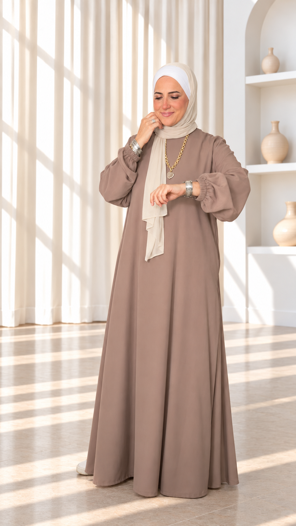 Lunar plain dress لومار فستان ساده