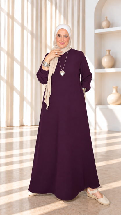 Lunar plain dress لومار فستان ساده