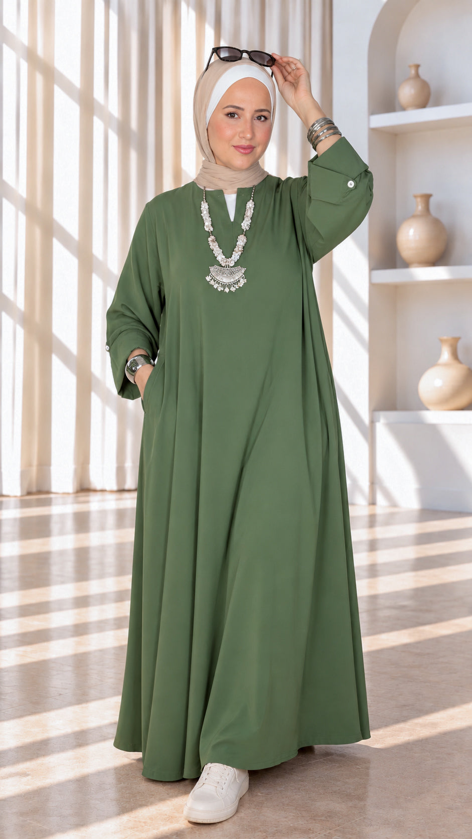 Mira modern abaya dress ميرا  فستان عبايه