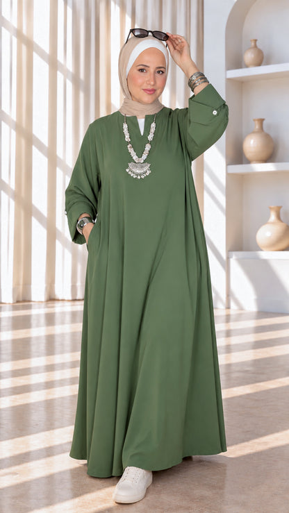 Mira modern abaya dress ميرا  فستان عبايه