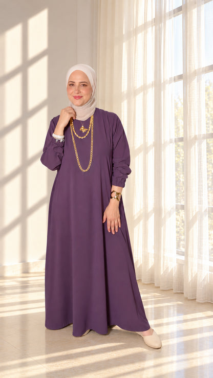 Lunar plain dress لومار فستان ساده