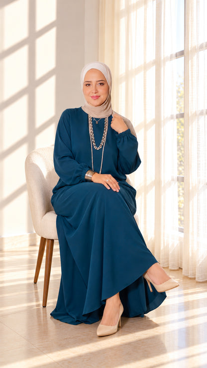 Lunar plain dress لومار فستان ساده