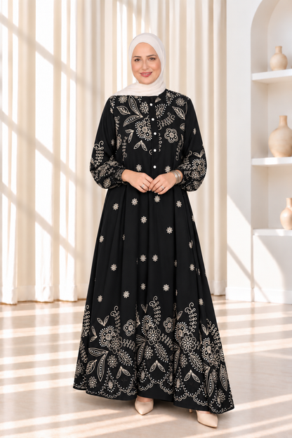 Zahra floral dress فستان زهره